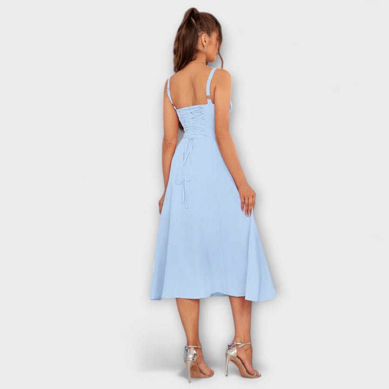 Hoop - Ruffled Top Jurk met Split Detail