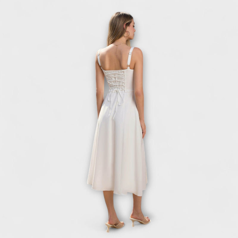 Hoop - Ruffled Top Jurk met Split Detail