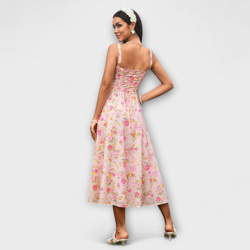 Hoop - Ruffled Top Jurk met Split Detail