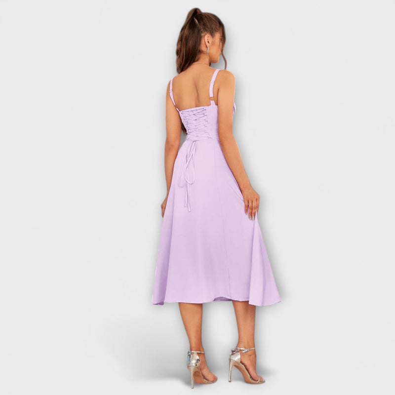 Hoop - Ruffled Top Jurk met Split Detail