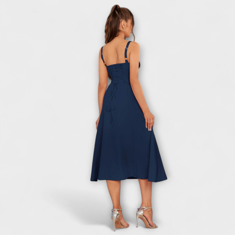 Hoop - Ruffled Top Jurk met Split Detail