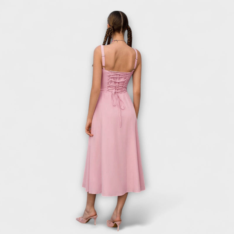 Hoop - Ruffled Top Jurk met Split Detail