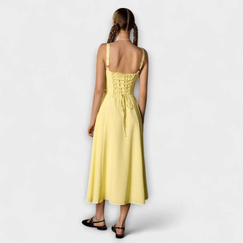 Hoop - Ruffled Top Jurk met Split Detail