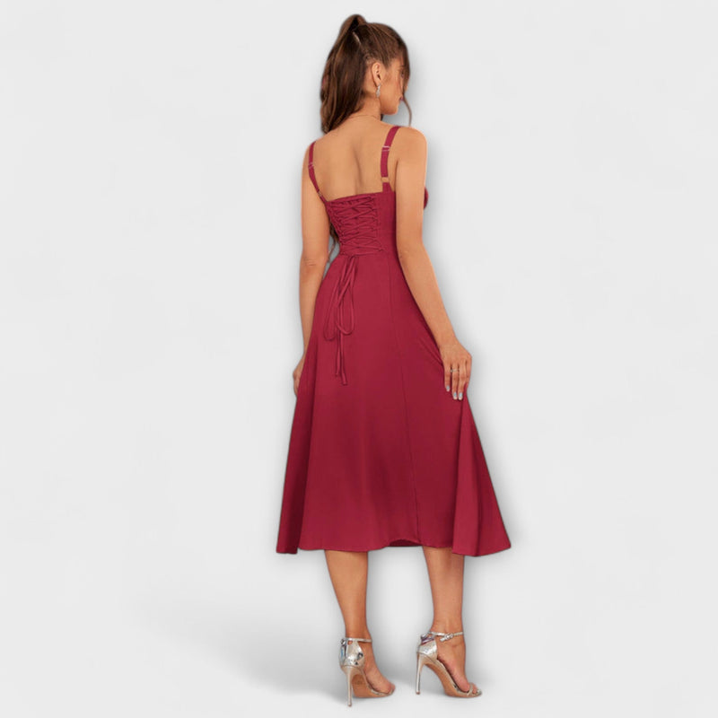 Hoop - Ruffled Top Jurk met Split Detail