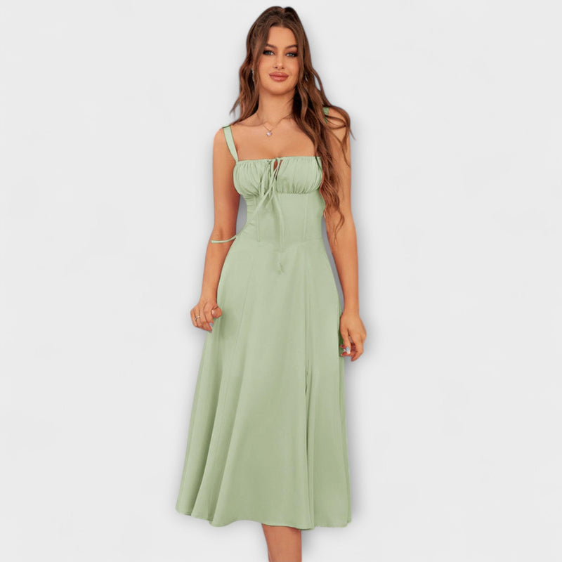 Hoop - Ruffled Top Jurk met Split Detail