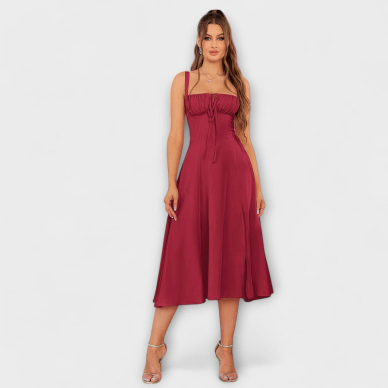 Hoop - Ruffled Top Jurk met Split Detail
