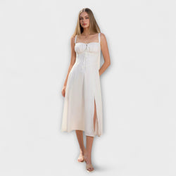 Hoop - Ruffled Top Jurk met Split Detail