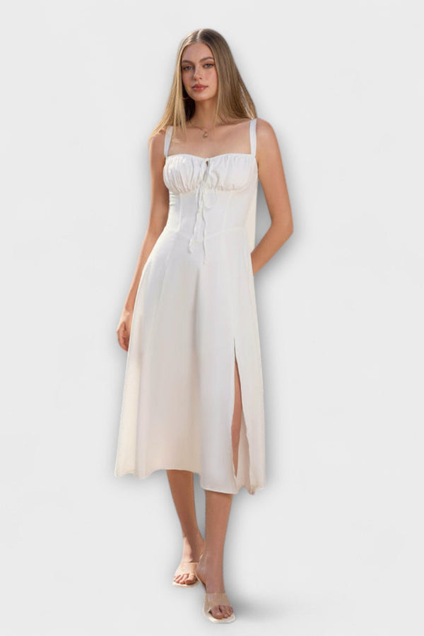 Hoop - Ruffled Top Jurk met Split Detail