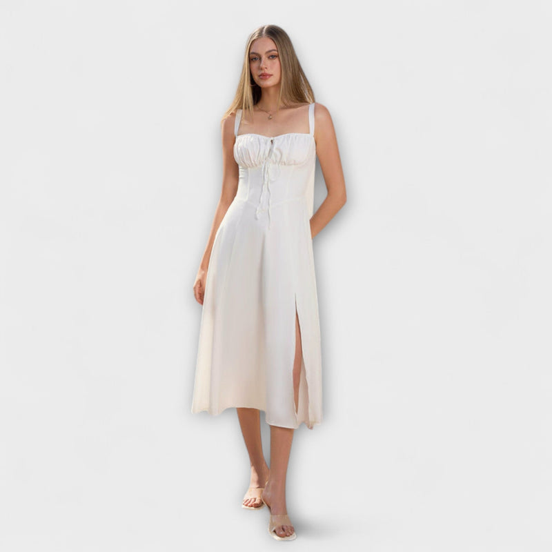 Hoop - Ruffled Top Jurk met Split Detail
