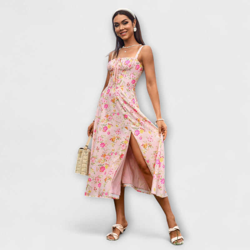 Hoop - Ruffled Top Jurk met Split Detail
