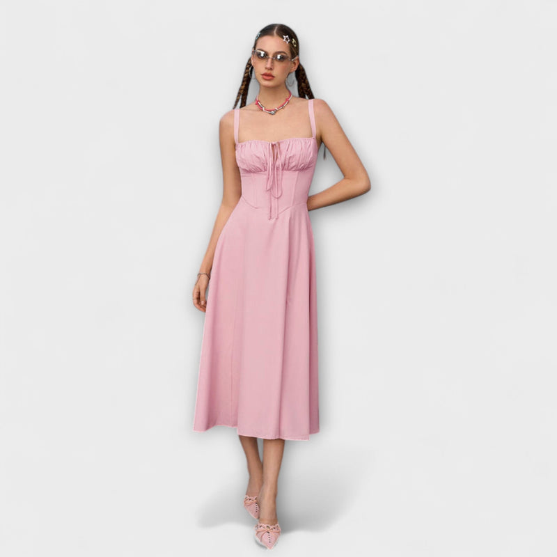 Hoop - Ruffled Top Jurk met Split Detail