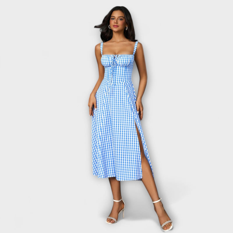 Hoop - Ruffled Top Jurk met Split Detail