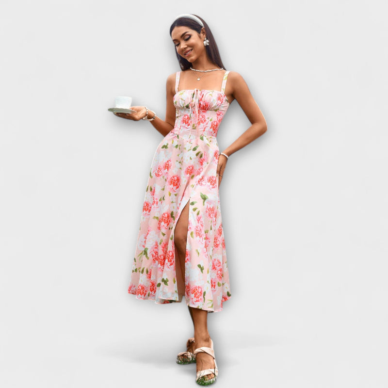 Hoop - Ruffled Top Jurk met Split Detail