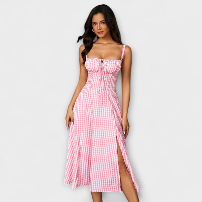 Hoop - Ruffled Top Jurk met Split Detail