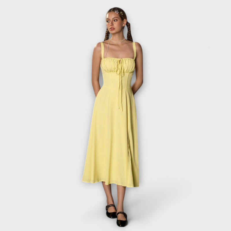 Hoop - Ruffled Top Jurk met Split Detail