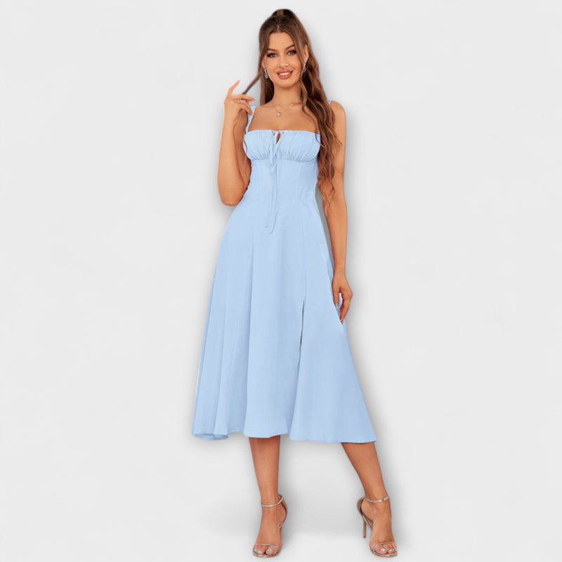 Hoop - Ruffled Top Jurk met Split Detail