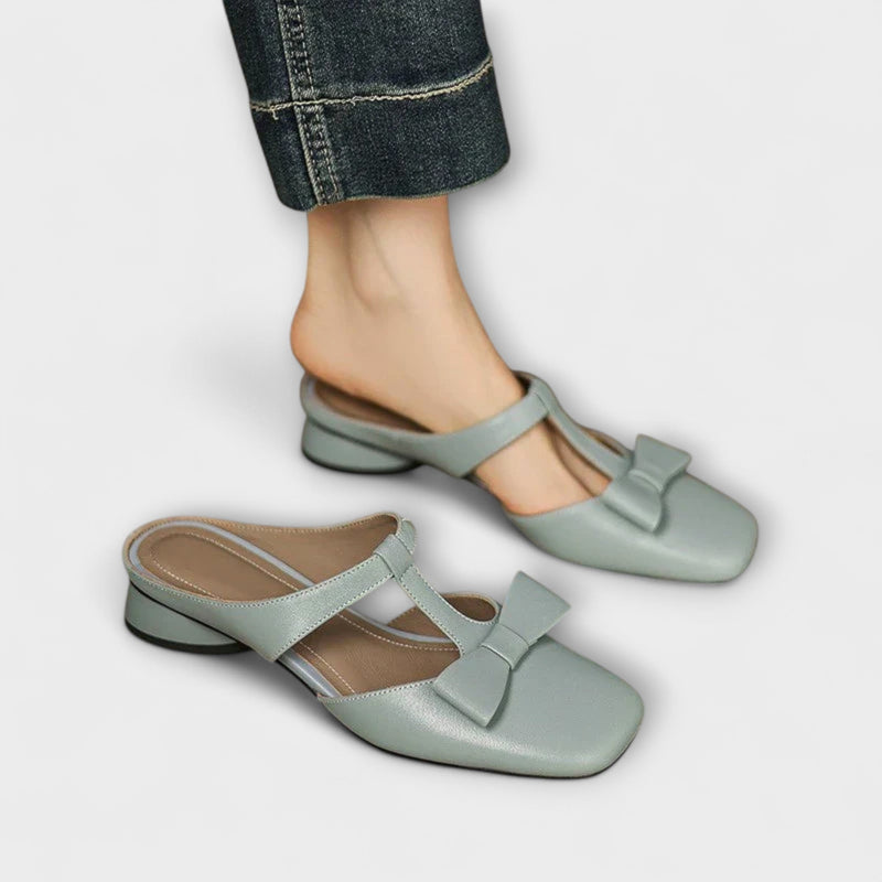 Solenza - Lina Vierkante Teen Slippers