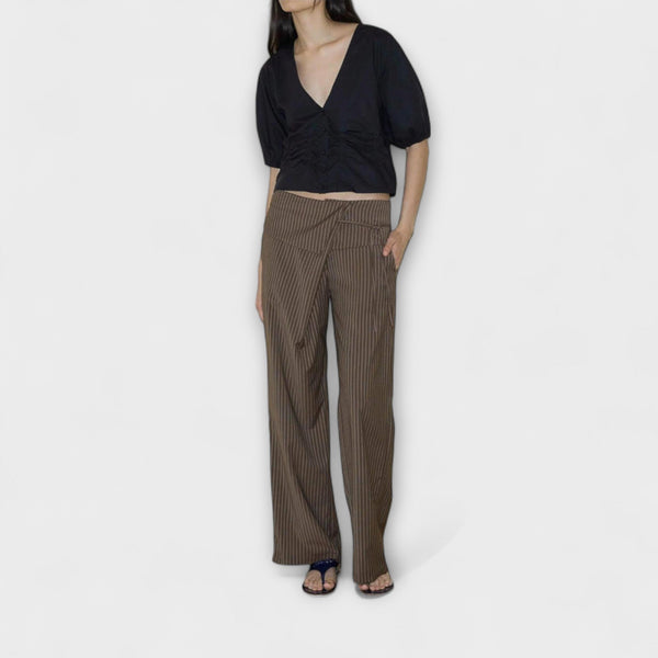 Julia - Vouwbare Gestreepte Broek