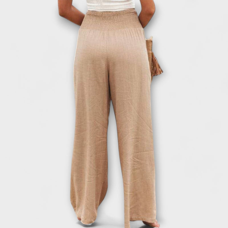Thearya - Casual Wijd Linnen Broek