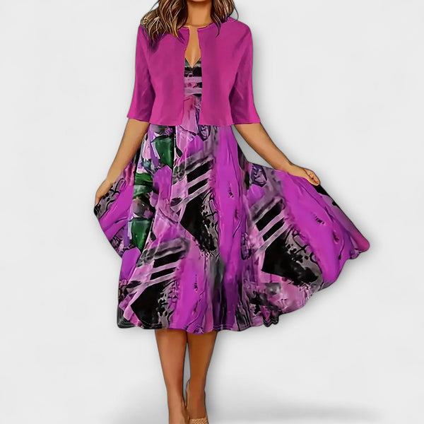 Dames Midi Jurk met Blazer