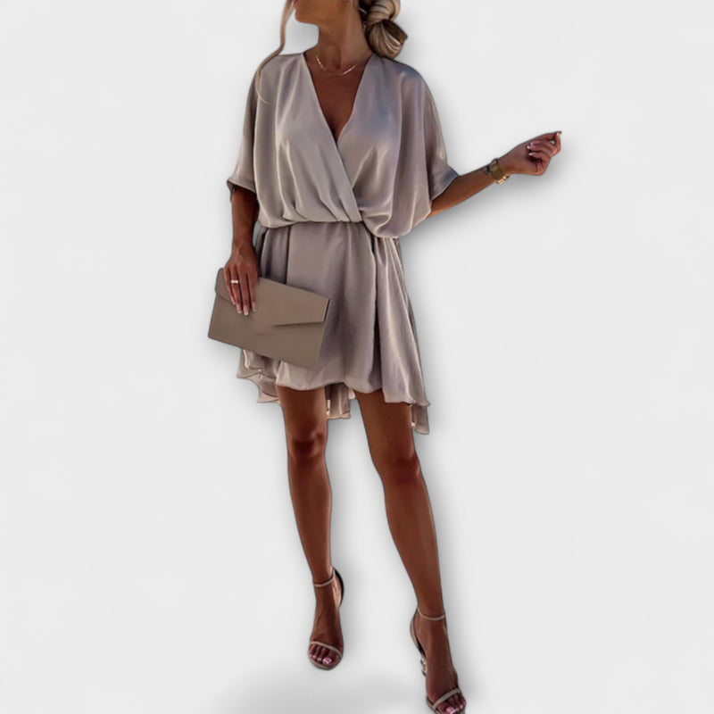 Lennon - Stijlvolle Hoge Taille Mini Jurk