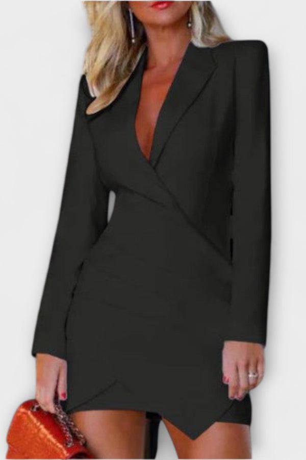 Langemouw Blazer Jurk voor Vrouwen