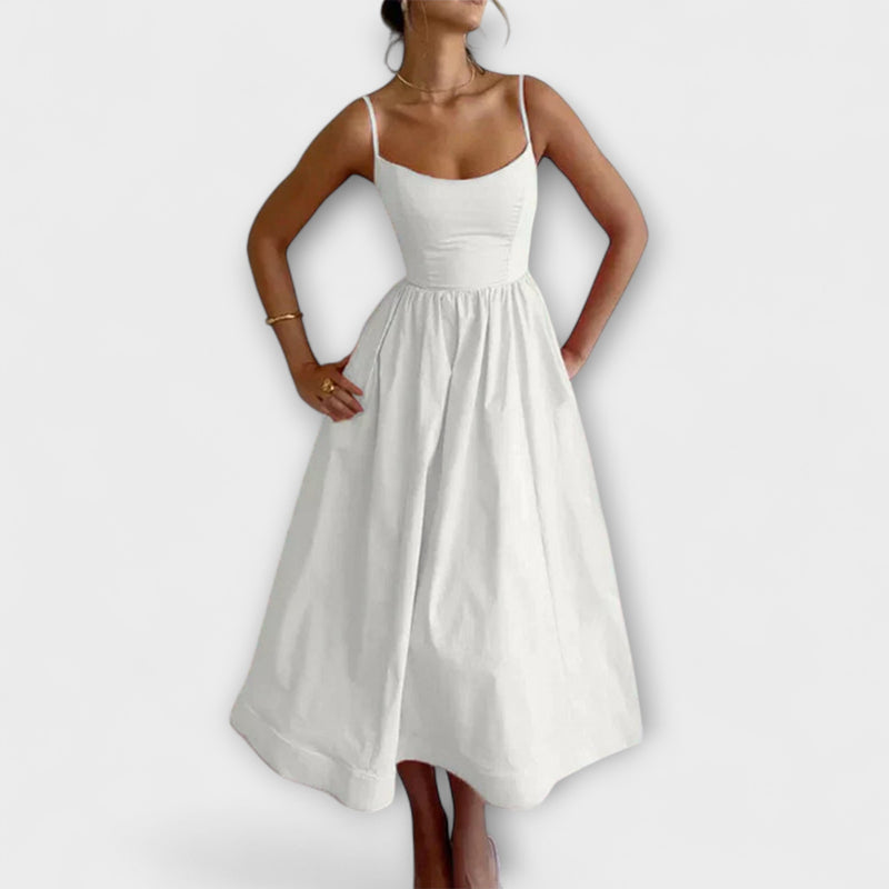 Delaney - Elegante Taille-Definiërende Flared Dress