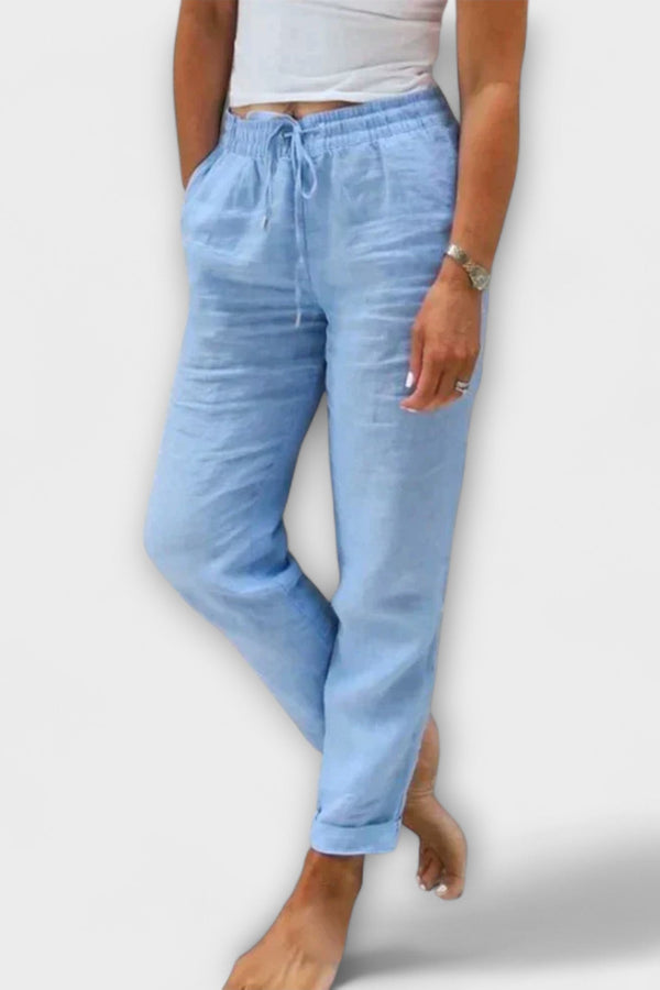 Stacy - Lichte Linnen Broek
