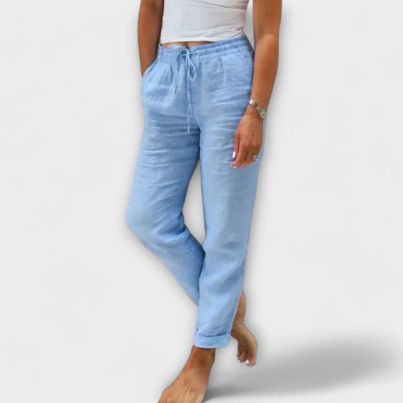 Stacy - Lichte Linnen Broek