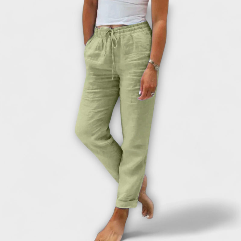 Stacy - Lichte Linnen Broek