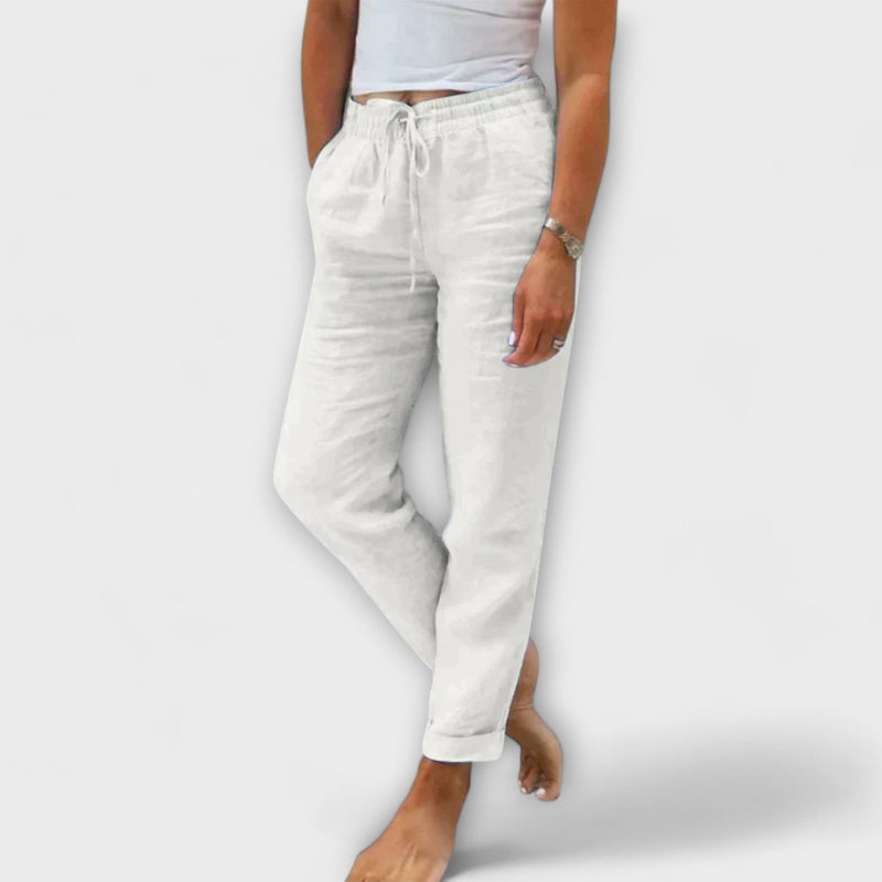Stacy - Lichte Linnen Broek