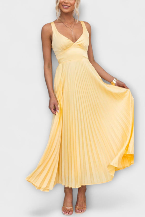 Naomi - Chic Cinched Waist Sling Dress voor Feesten