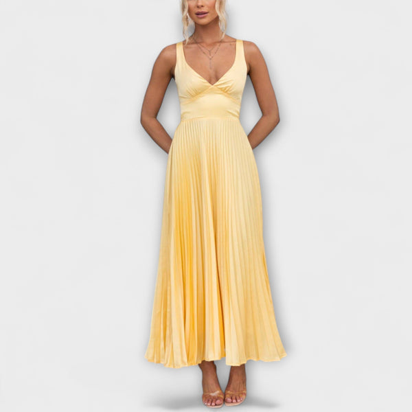 Naomi - Chic Cinched Waist Sling Dress voor Feesten