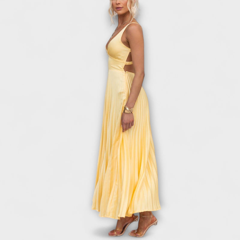 Naomi - Chic Cinched Waist Sling Dress voor Feesten
