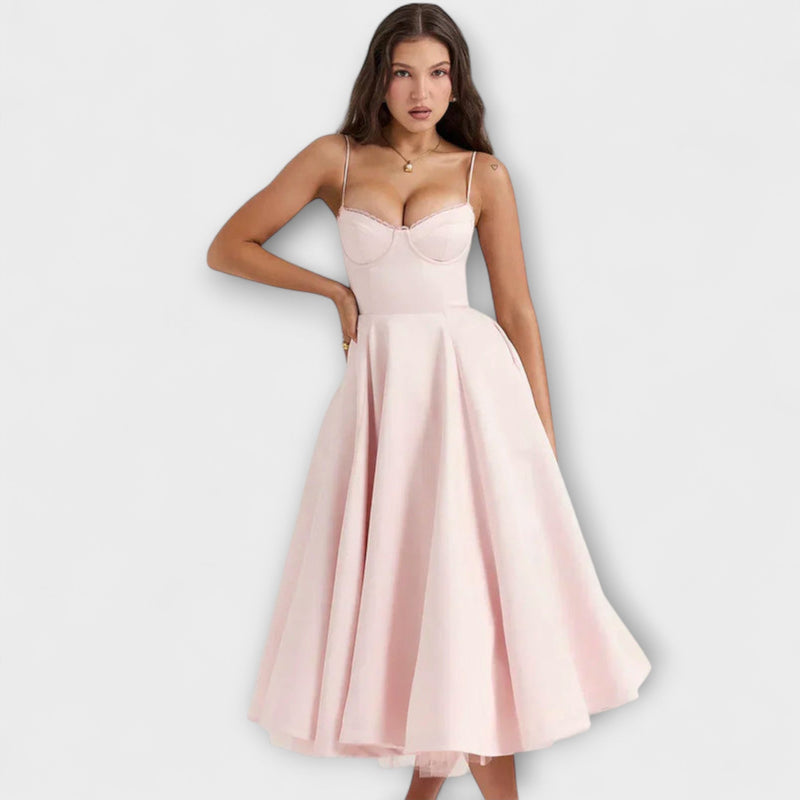 Minerva - Elegante Spaghetti Strap Prinsessenjurk