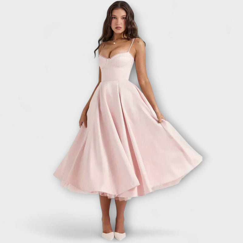 Minerva - Elegante Spaghetti Strap Prinsessenjurk