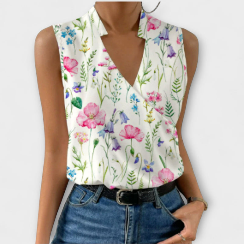 Zachte Zomer Top met V-Hals