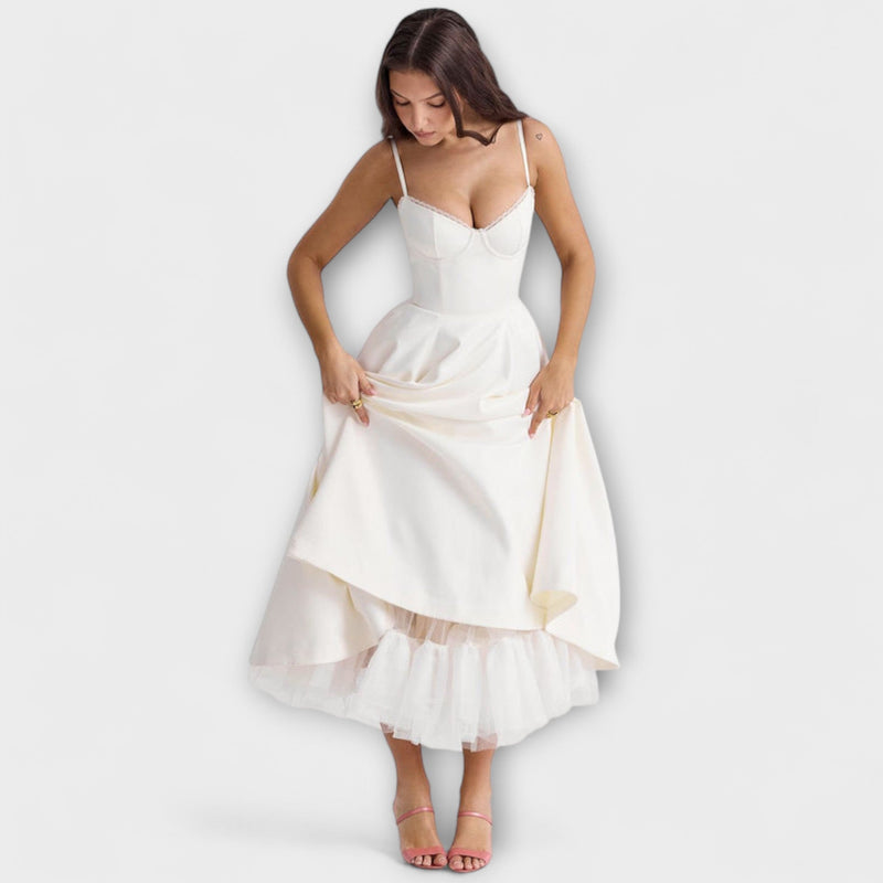 Minerva - Elegante Spaghetti Strap Prinsessenjurk