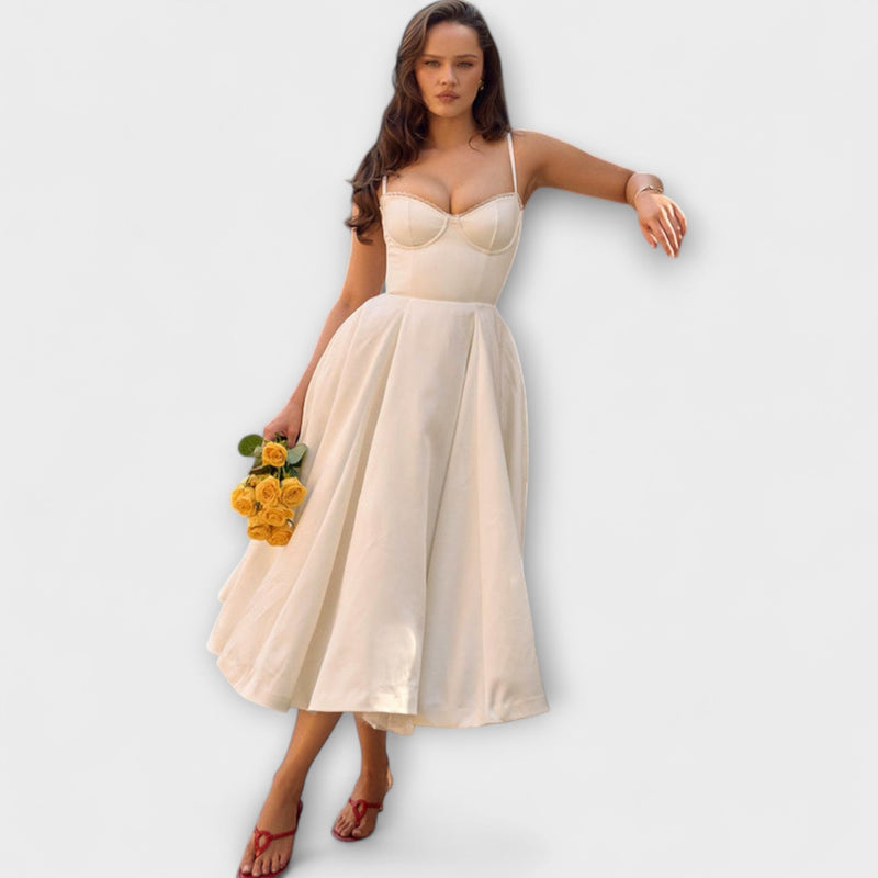 Minerva - Elegante Spaghetti Strap Prinsessenjurk