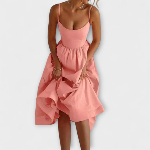 Delaney - Elegante Taille-Definiërende Flared Dress