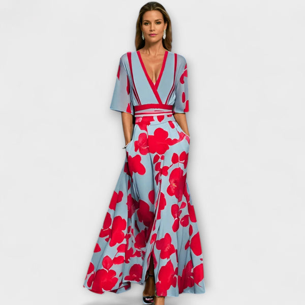 Kali - Milano Stijl Lange Mouwen Jurk