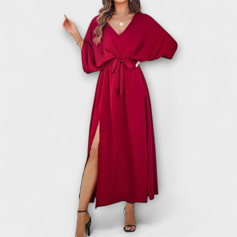 Sabrina - Maxi Jurk met V-Hals
