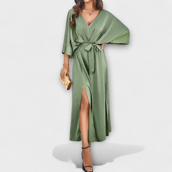 Sabrina - Maxi-jurk met V-hals