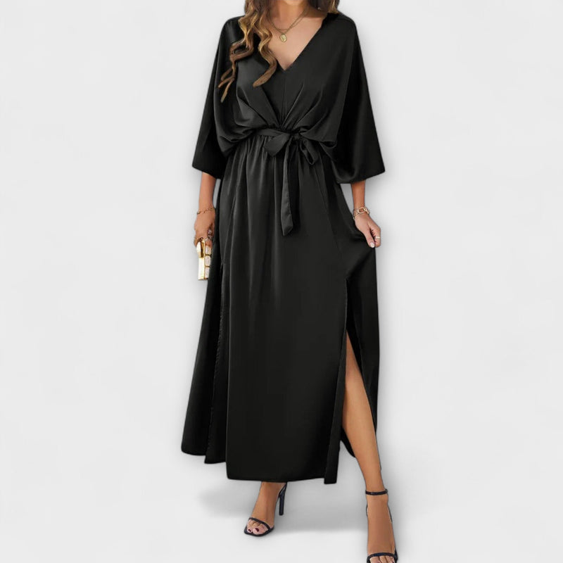 Sabrina - Maxi-jurk met V-hals