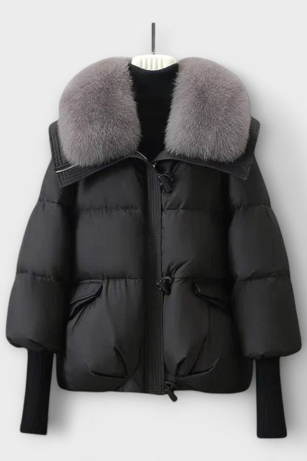 Lucyna - Elegante Jas met Bont