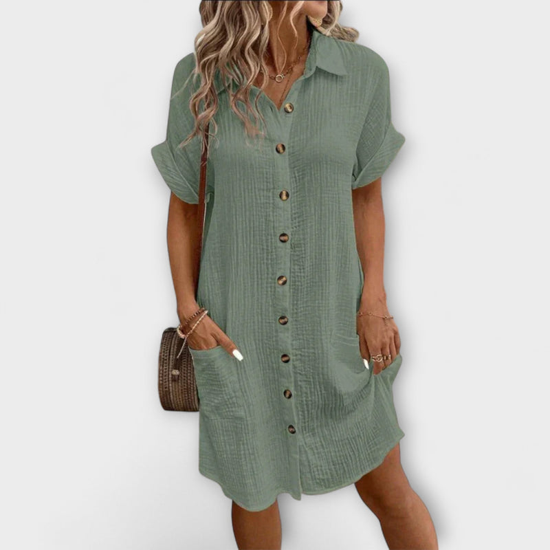 Aria - Klassieke Polo Casual Jurk