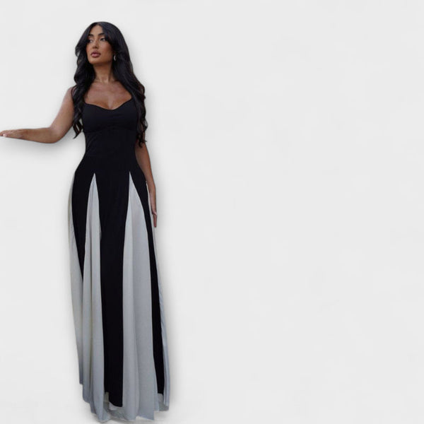 Eliana - Maxi Jurk met Paneelontwerp