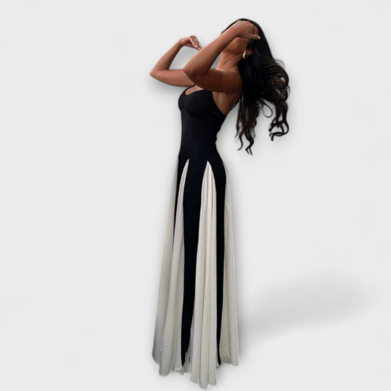 Eliana - Maxi Jurk met Paneelontwerp