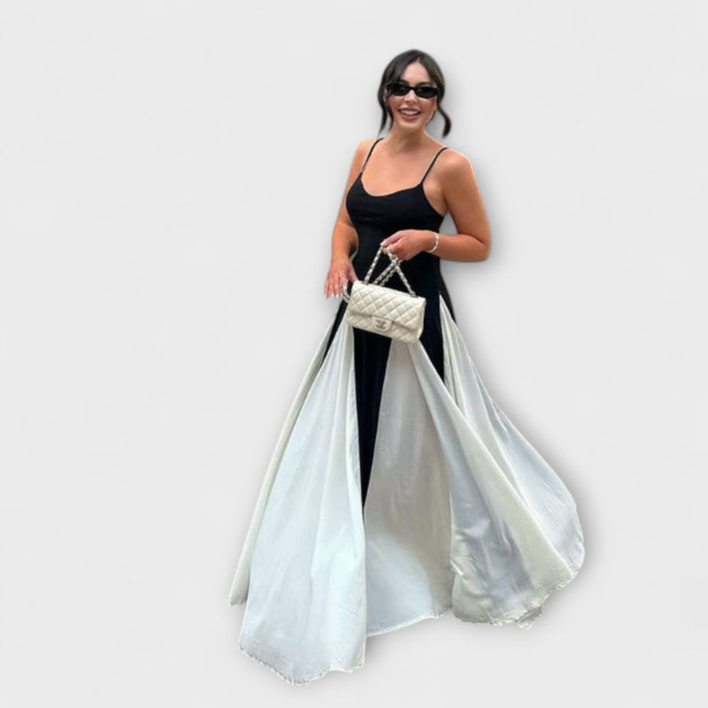 Eliana - Maxi Jurk met Paneelontwerp
