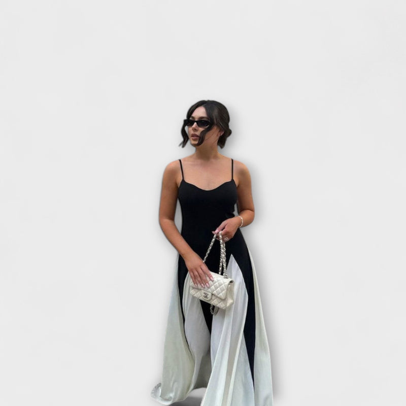 Eliana - Maxi Jurk met Paneelontwerp